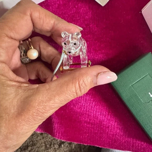 Swarovskicrystal memories teddy bear crystal figurine w original box gift